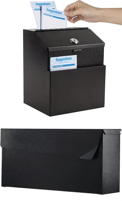 suggestion box metal|kyodoled suggestion box with lock.